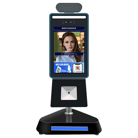 桌面款人臉識別測溫門禁考勤一體機