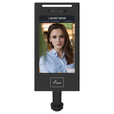 8寸人臉識別掃碼刷卡門禁一體機